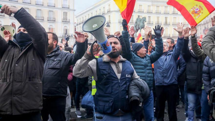 La huelga del taxi continúa en Madrid