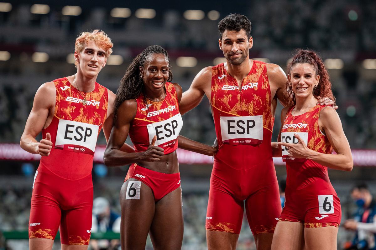 Bernat Erta, Aauri Lorena Bokesa, Samuel García y Laura Bueno.