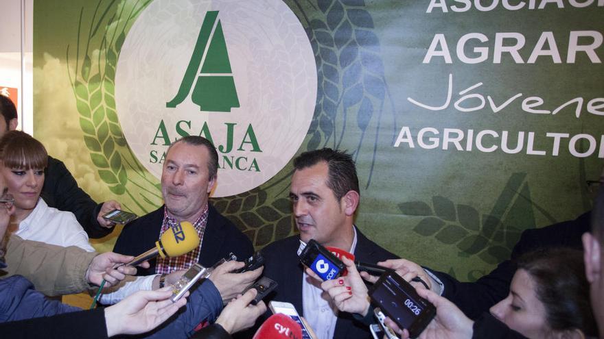 Donaciano Dujo y el presidente de Asaja Salamanca.