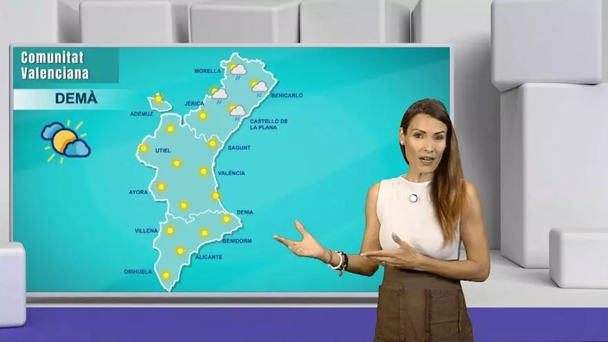 El tiempo | Posibles chubascos y tormentas en la mitad norte de la Comunitat Valenciana