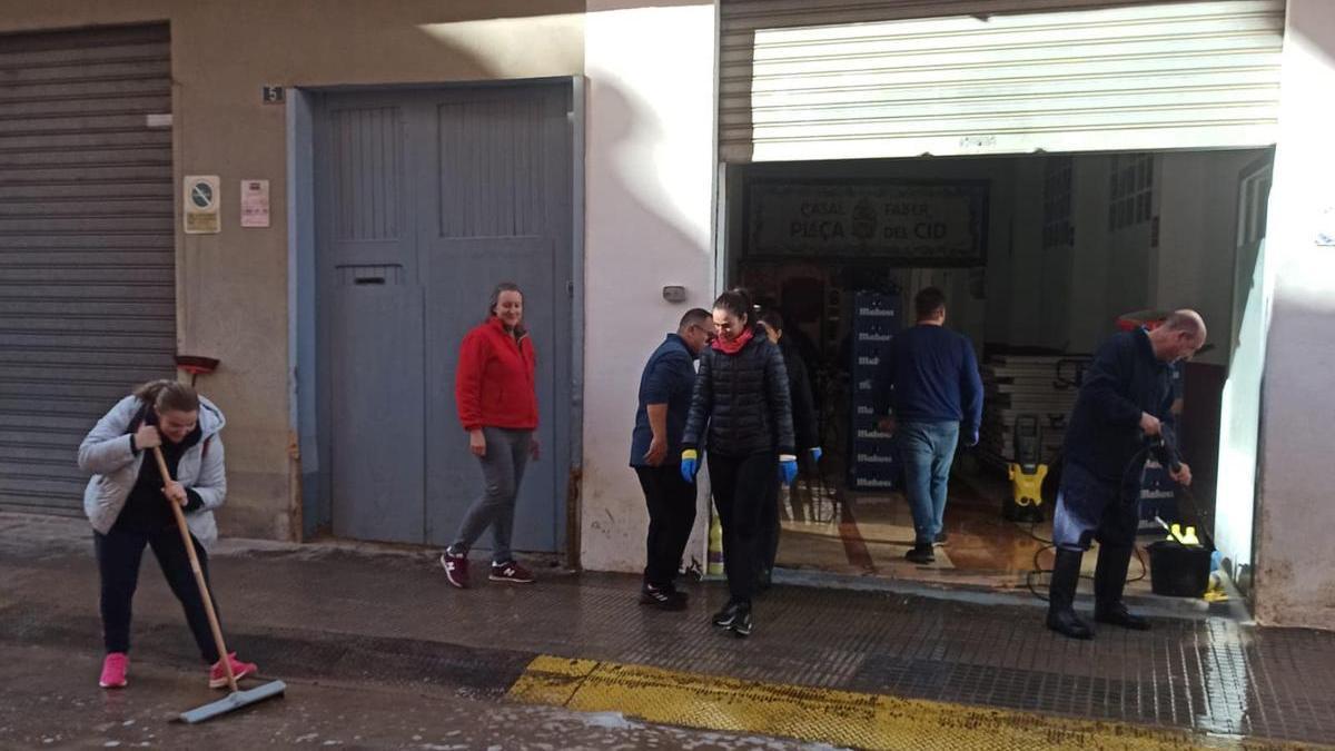 Uno de los casales afectados por la dana en Algemesí.
