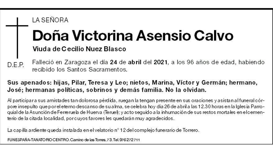 Victorina Asensio Calvo