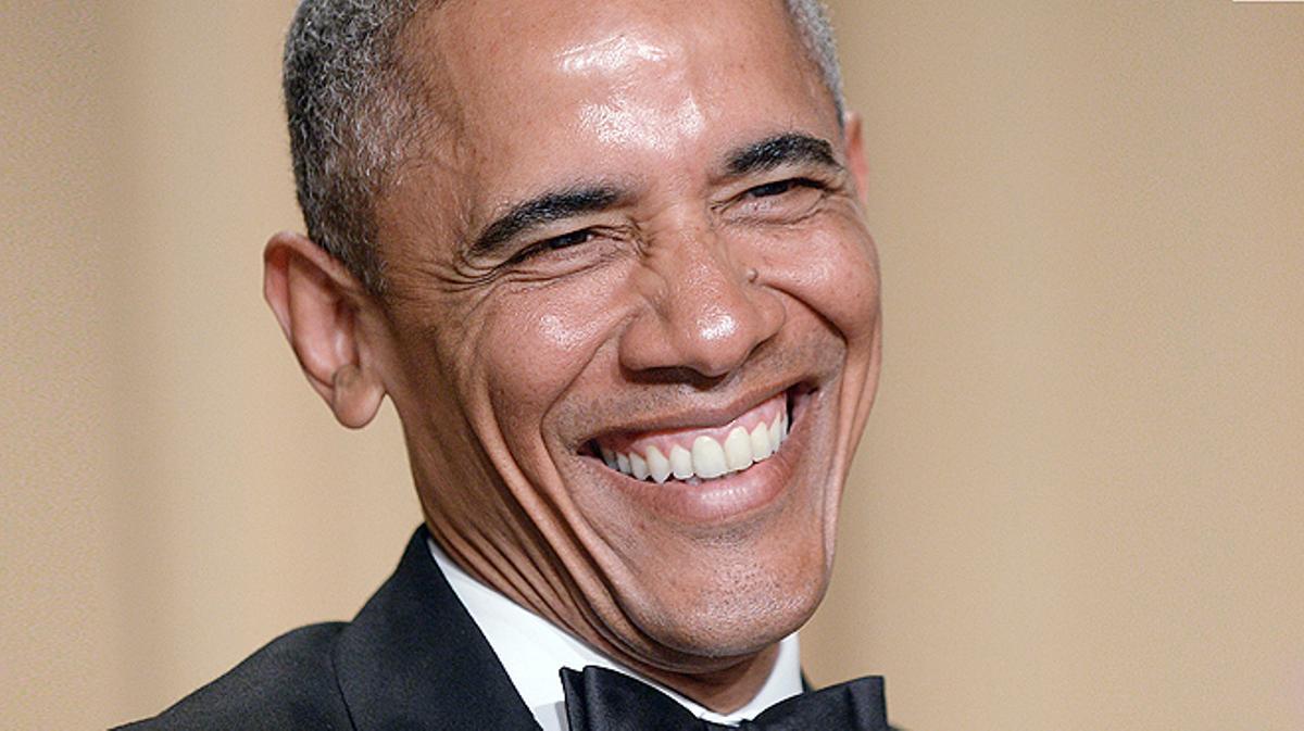 Periodistas, políticos y estrellas de Hollywood disfrutaron con el humor del presidente de EEUU.