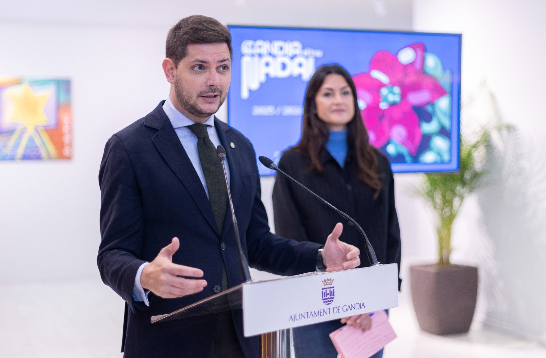 Prieto y Sendra en la rueda de prensa de presentación de la programación.