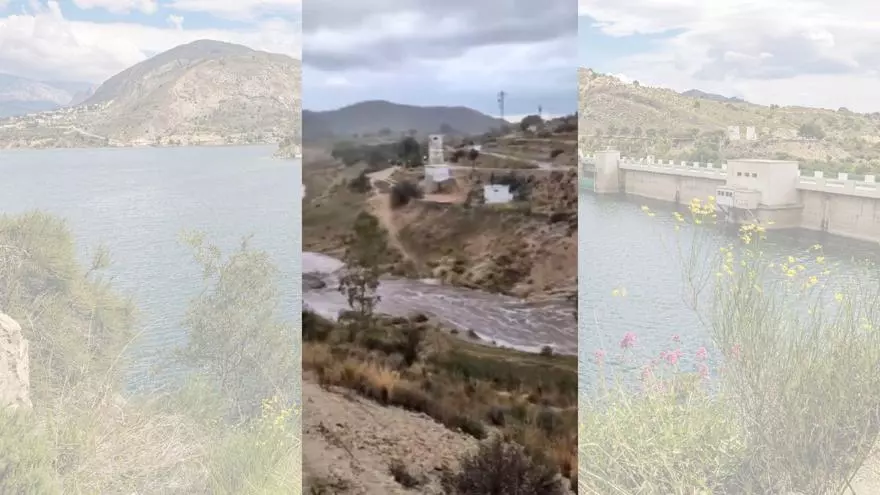 Vídeo grabado desde el Puente de Orxeta: así está entrando agua en el pantano del Amadorio