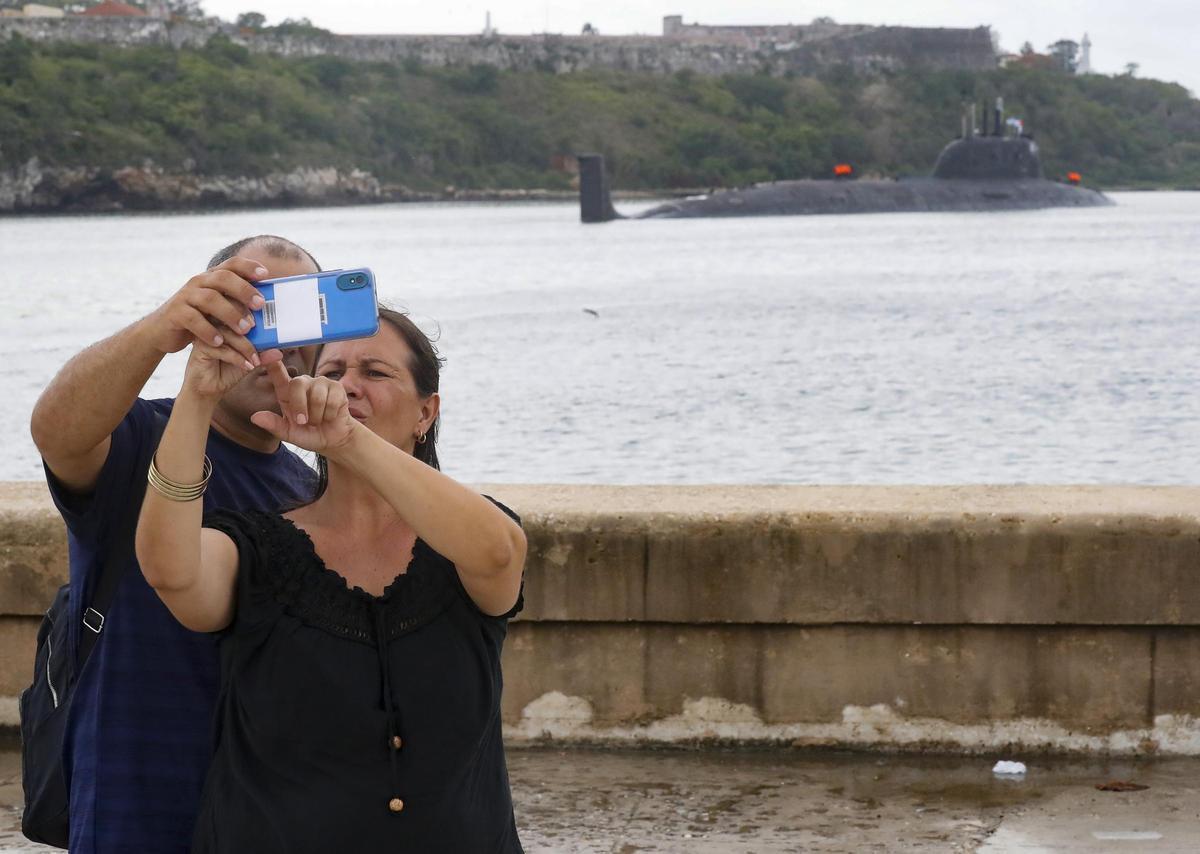 Llegan a La Habana una fragata y un submarino nuclear rusos