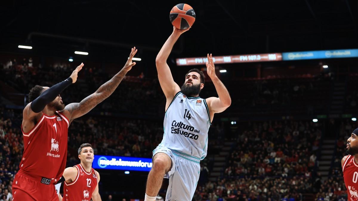 El buen partido de Bojan Dubljevic no le bastó al Valencia Basket en Milán