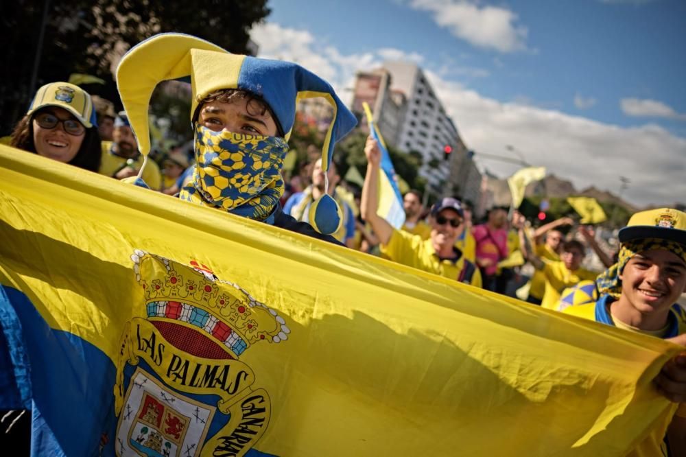 Instantes previos al derbi canario