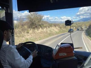 Un autocar de transport public a la Cerdanya