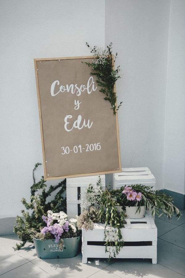 Decoración boda: el nombre de los novios