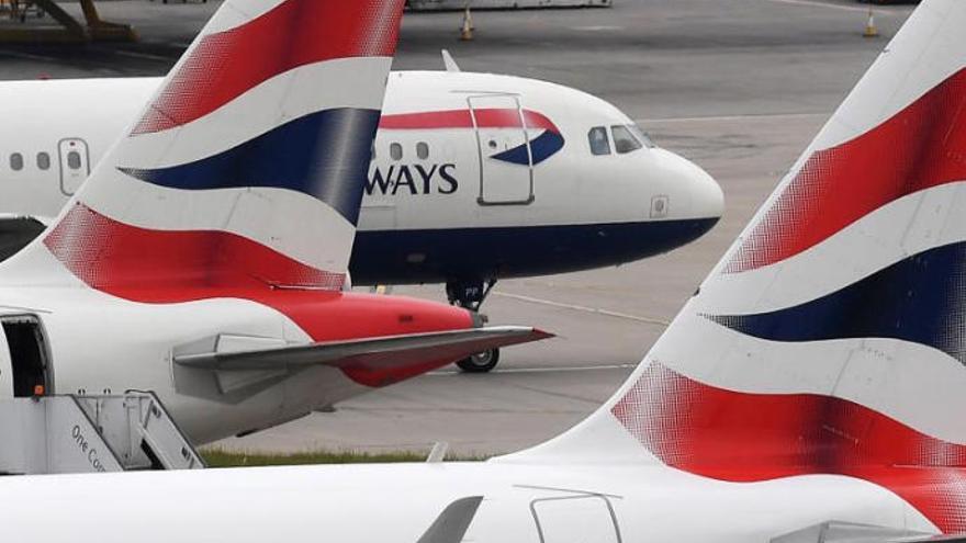 Aviones de la compañía British Airways.