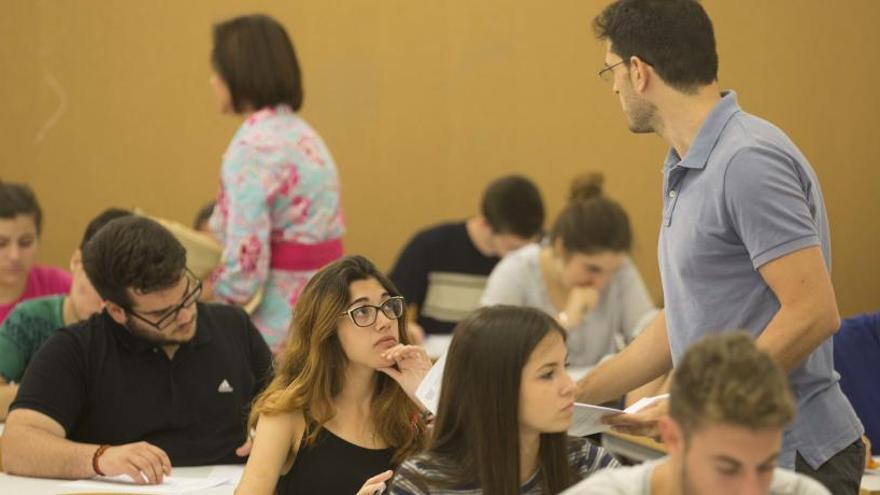 Desarrollo de las pruebas de acceso a la universidad.