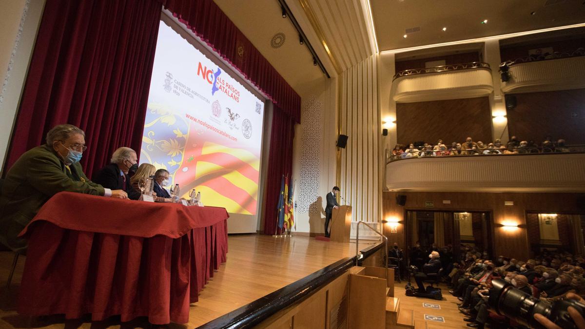 Acto en el Ateneo Mercantil de Valencia contra los &quot;Paisos Catalans&quot;