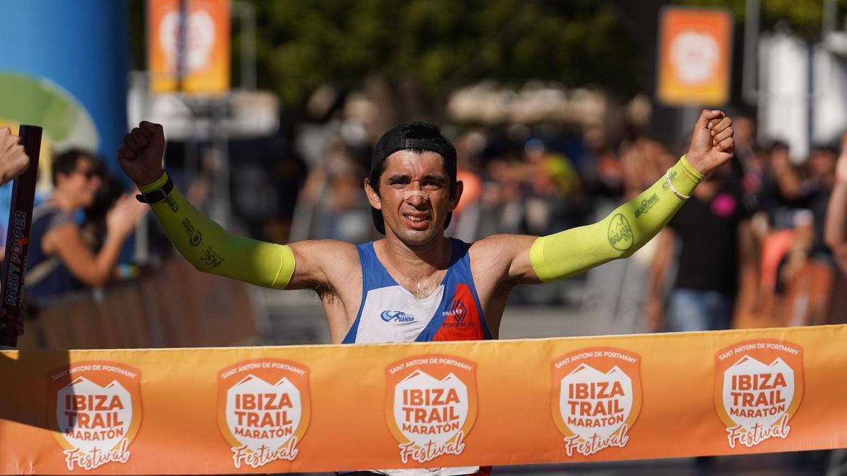 Final de la carrera de una de las ediciones de la Ibiza Trail Maraton