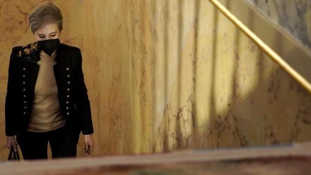 La hasta ahora directora del Centro Nacional de Inteligencia (CNI), Paz Esteban, a su llegada a la comisión de secretos oficiales, el pasado 5 de mayo de 2022 en el Congreso.