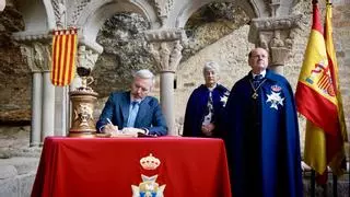 Azcón ensalza "el trabajo fundamental" de la Real Hermandad de San Juan de la Peña en su 75 aniversario