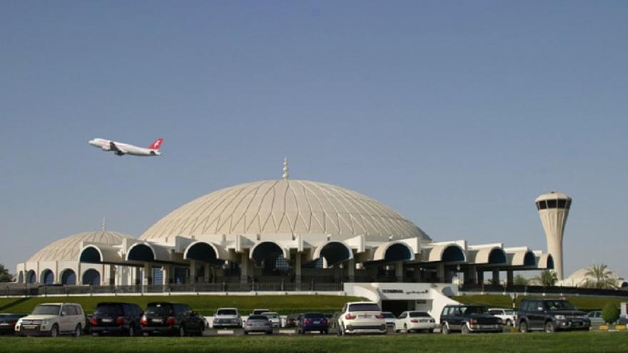 El aeropuerto de Sharjah, en Emiratos Árabes.