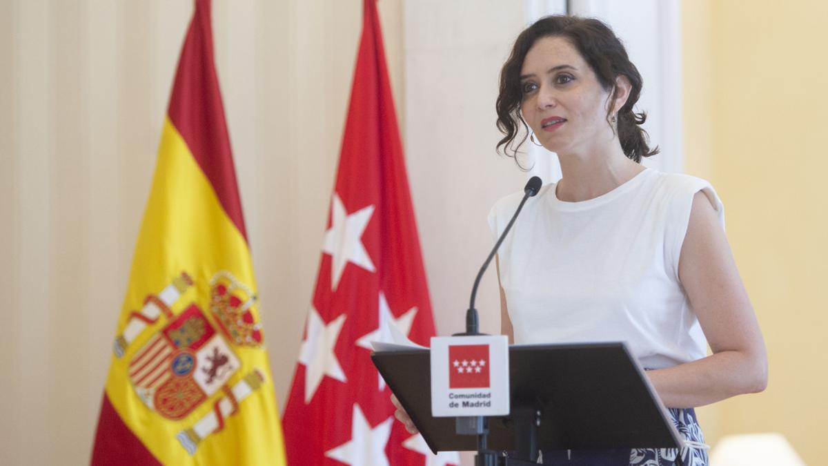 La presidenta de la Comunidad de Madrid, Isabel Díaz Ayuso.