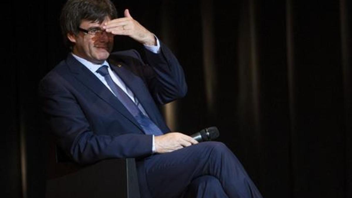 'president'. Carles Puigdemont mantendrá una charla con Andreu Buenafuente en 'Fora de sèrie'.