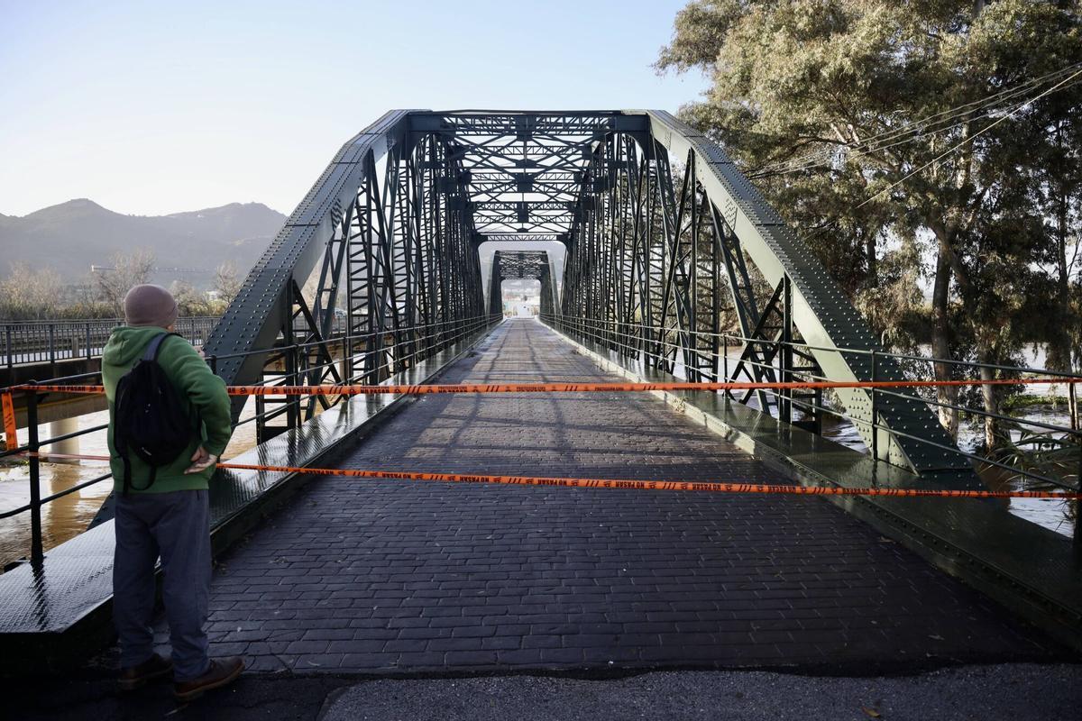 El Puente de Hierro sobre el río Guadalhorce, en la Estación de Cártama