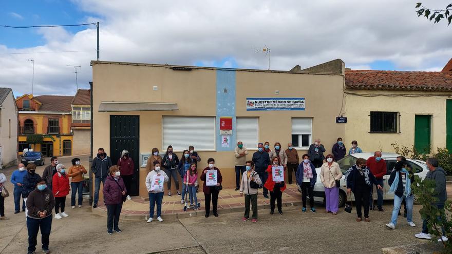 Protesta sanitaria en Castrogonzalo.