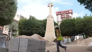 La Cruz del Paseo de Germanías se rehabilitará y las obras aceleran para acabar en agosto