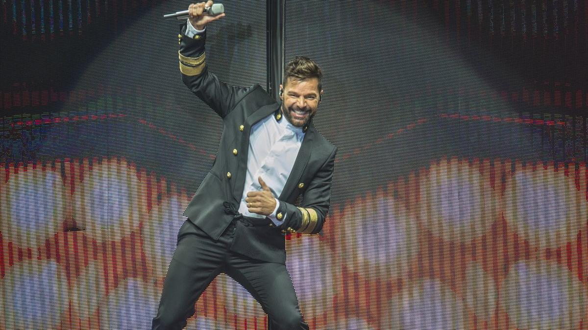 Ricky Martin, durante un concierto en Sant Feliu de Guíxols, en agosto del 2018.