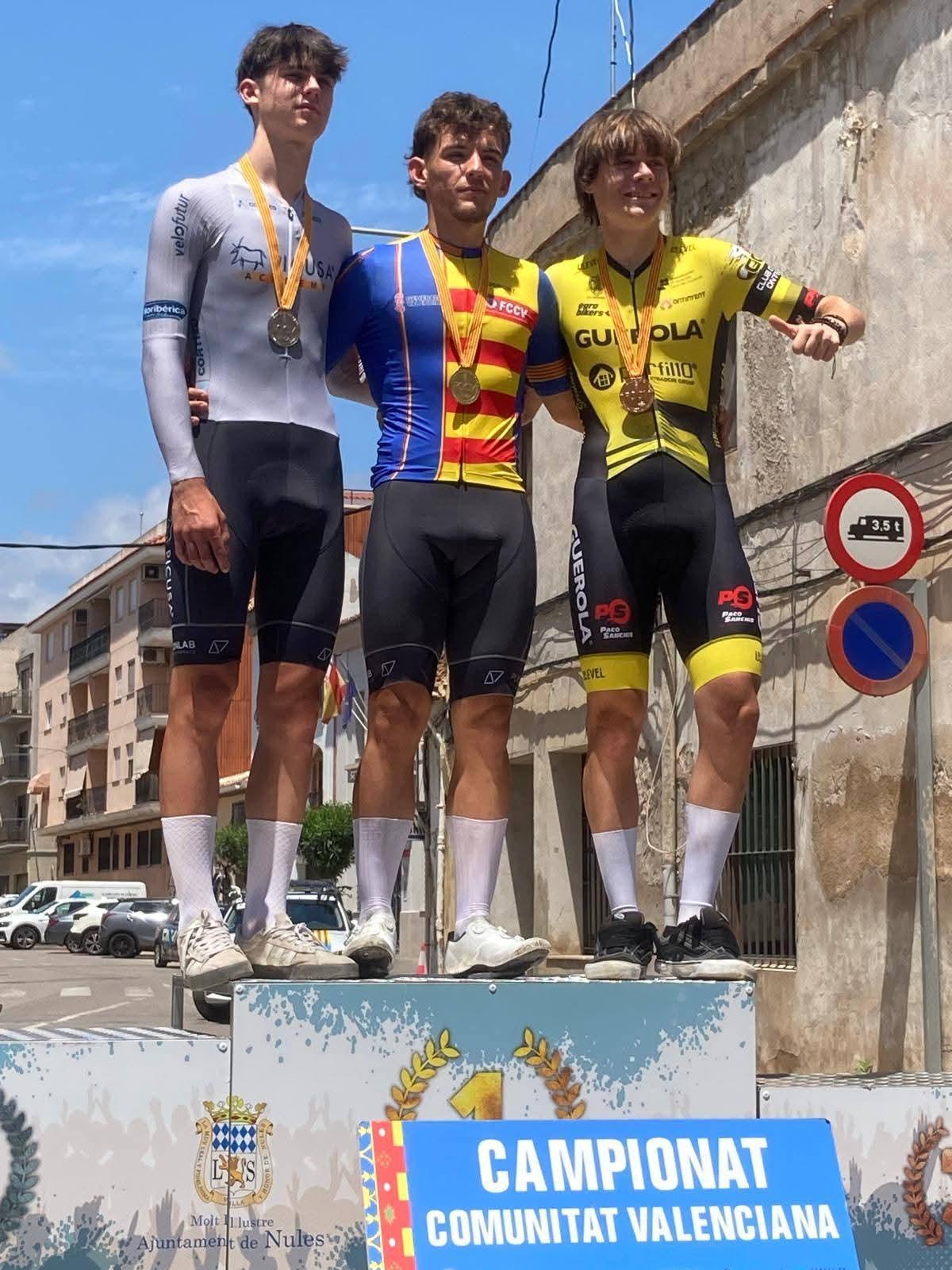 Podio del Campeonato Autonómico de la Comunitat Valenciana.
