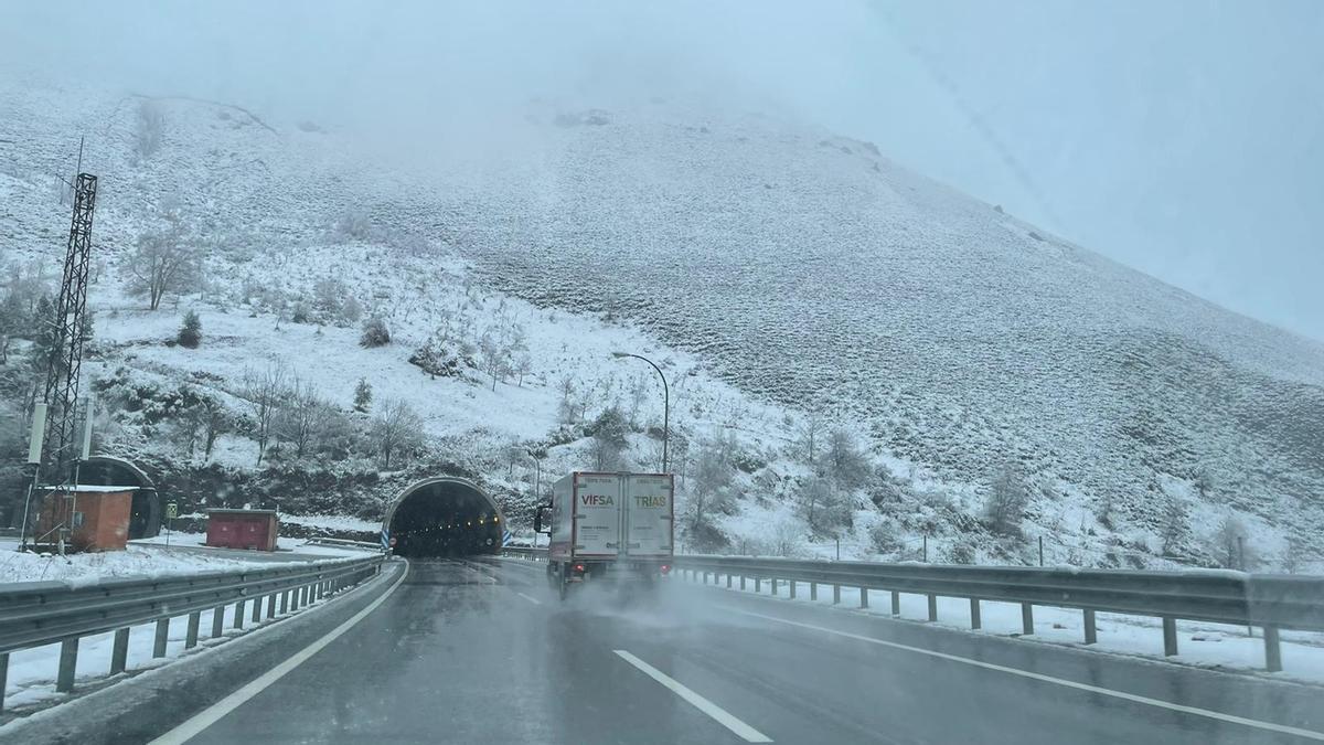 El Huerna, tras la nevada del 4 de enero