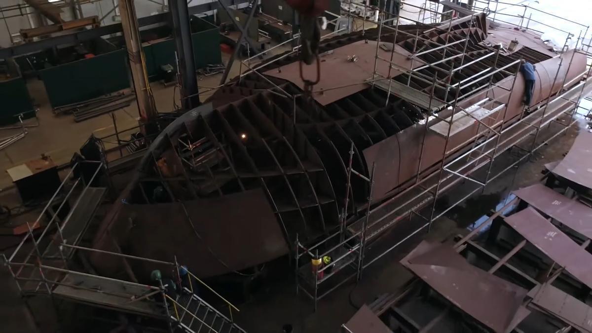 Fabricación del último mejillonero realizado por Nodosa