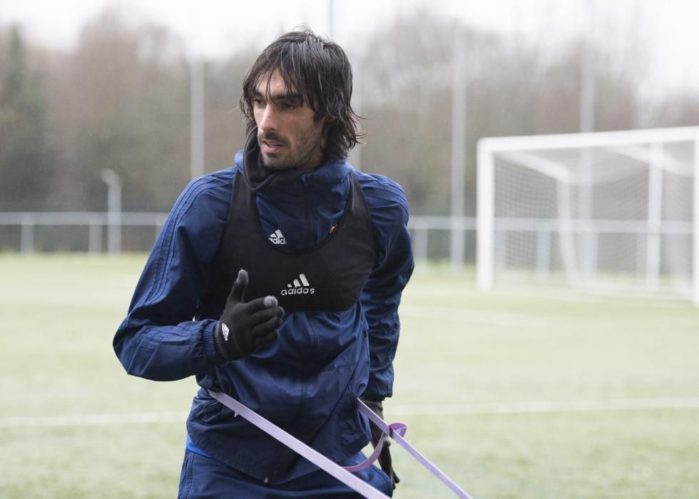 Entrenamiento del Real Oviedo en Tensi