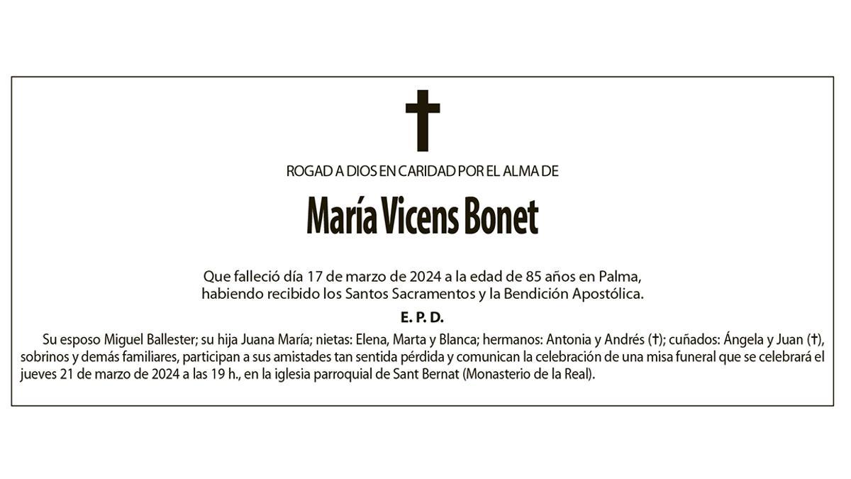 María Vicens Bonet