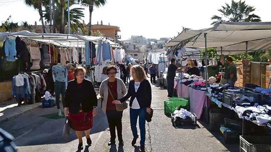 Imagen del nuevo emplazamiento del mercado semanal de Cala Millor.
