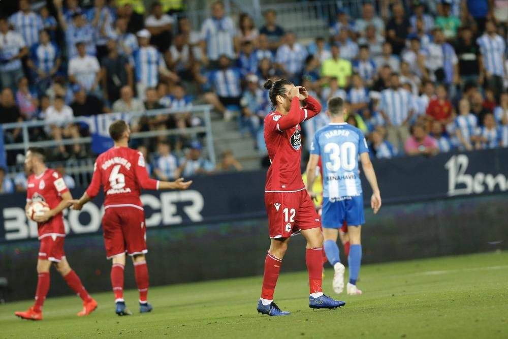 El Dépor gana en Málaga y sueña con Primera