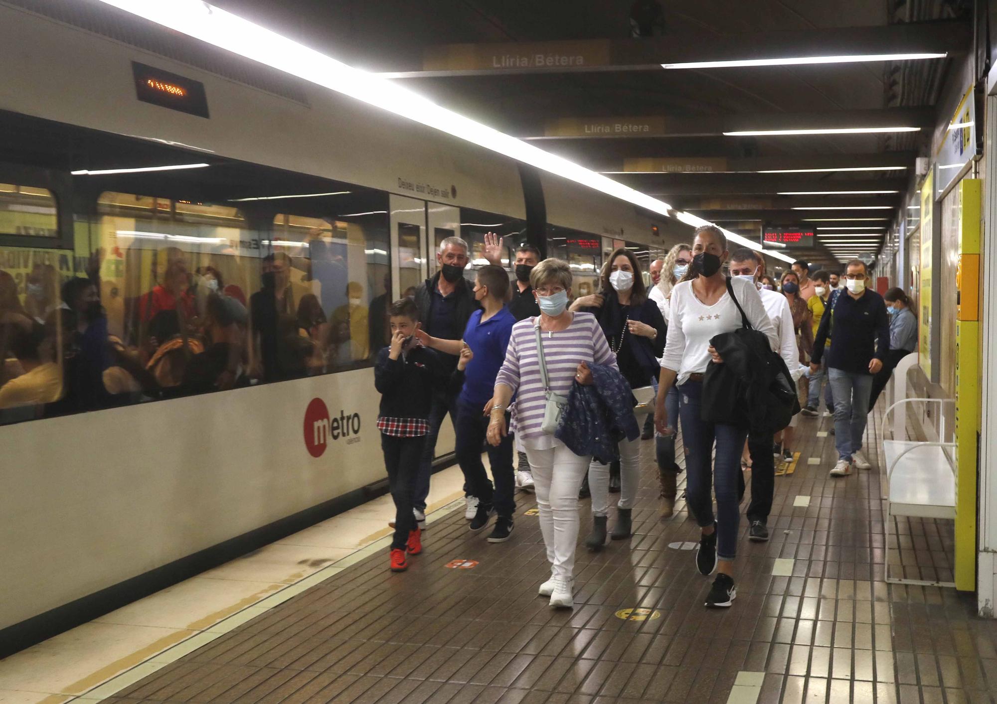 Primer domingo de servicio gratuito en Metrovalencia