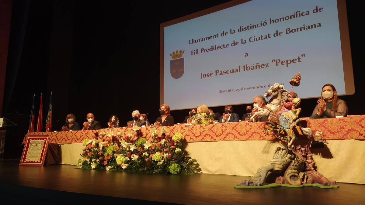 José Pascual Ibáñez, ‘Pepet’, recibe formalmente el título de Hijo Predilecto de Burriana