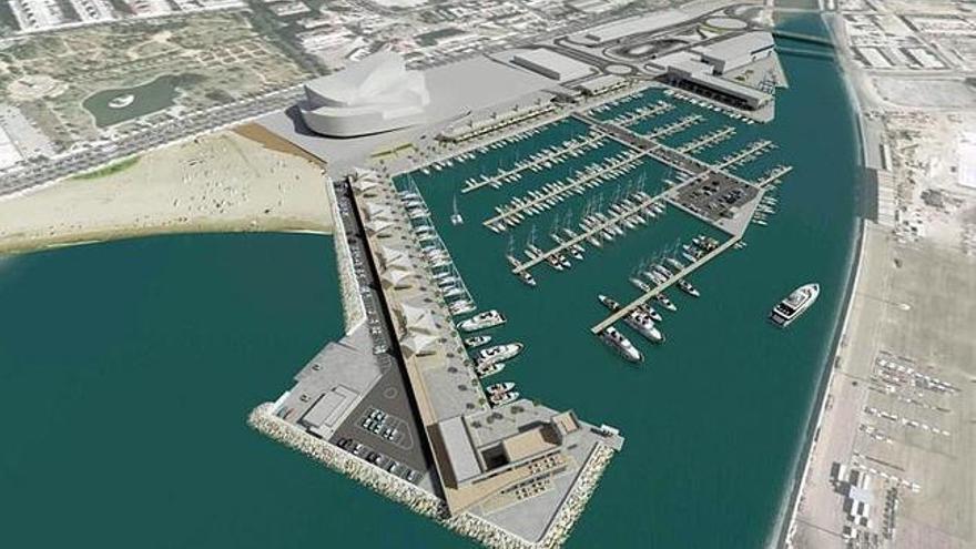 Recreación de cómo quedaría el nuevo puerto deportivo.