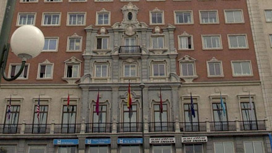 El Edificio España, en el corazón de Madrid.