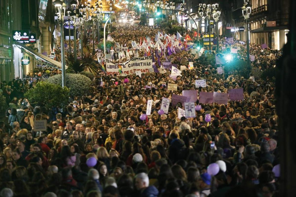 Manifestación del 8-M en Vigo