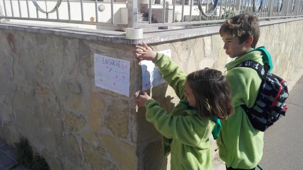 Actividad contra la contaminación en Palma de los Scouts Es Fortí