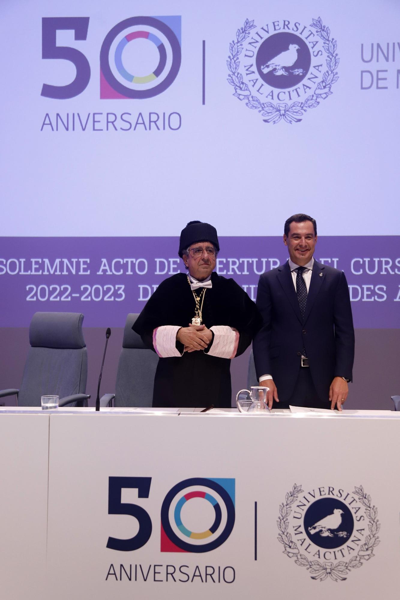 La inauguración del curso académico 2022/23 en la UMA, en imágenes