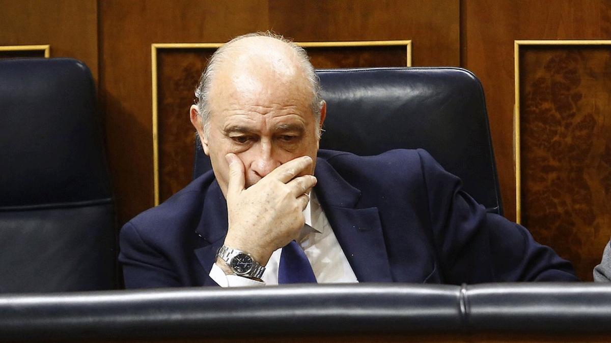 Jorge Fernández Díaz, en su etapa como ministro del Interior, en el Congreso en octubre del 2016