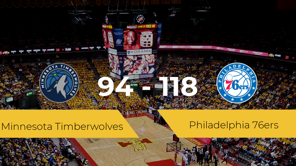 Victoria de Philadelphia 76ers ante Minnesota Timberwolves por 94-118