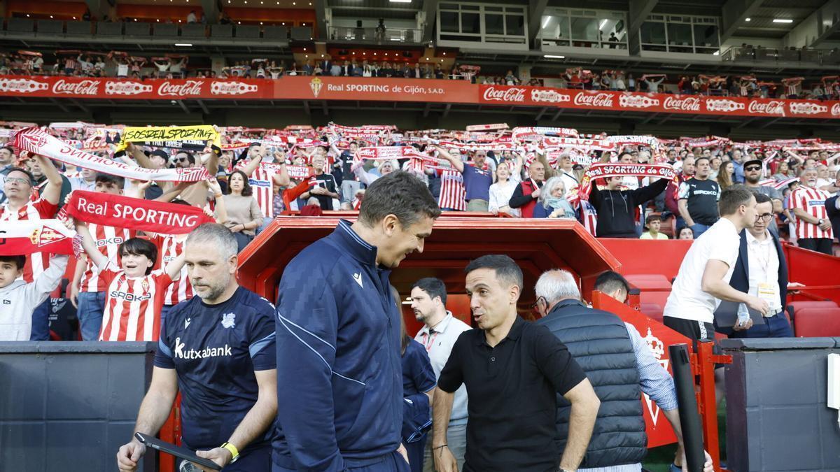 Así fue el partido entre el Sporting y el Real Sociedad B