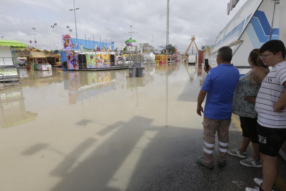 Así ha quedado la feria de La Fica tras la gota fría