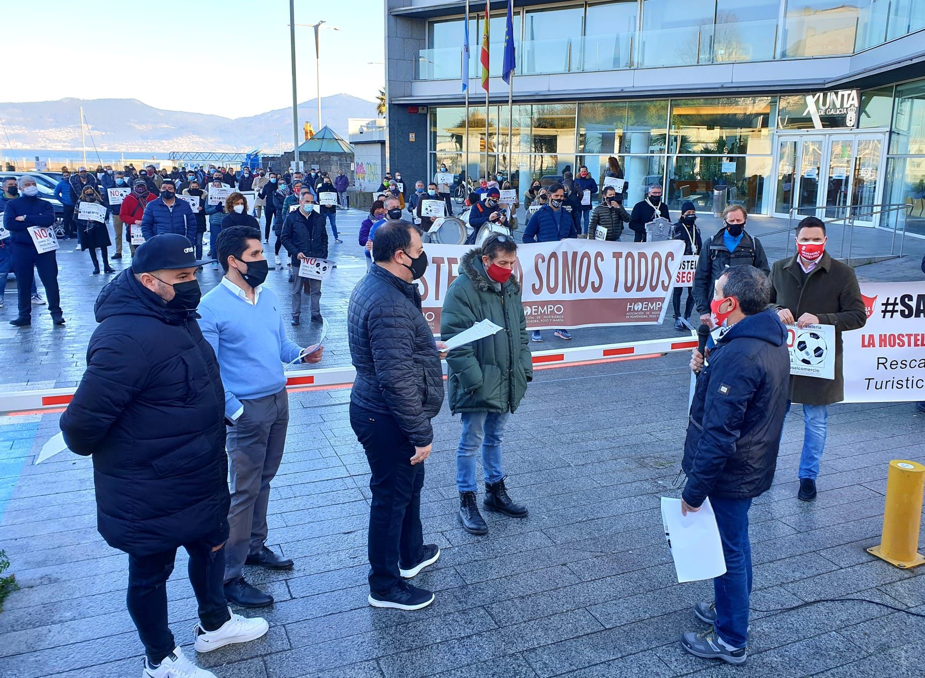 Hosteleros y comerciantes de Vigo vuelven a exigir un rescate ante la Xunta, el Concello y la Diputación