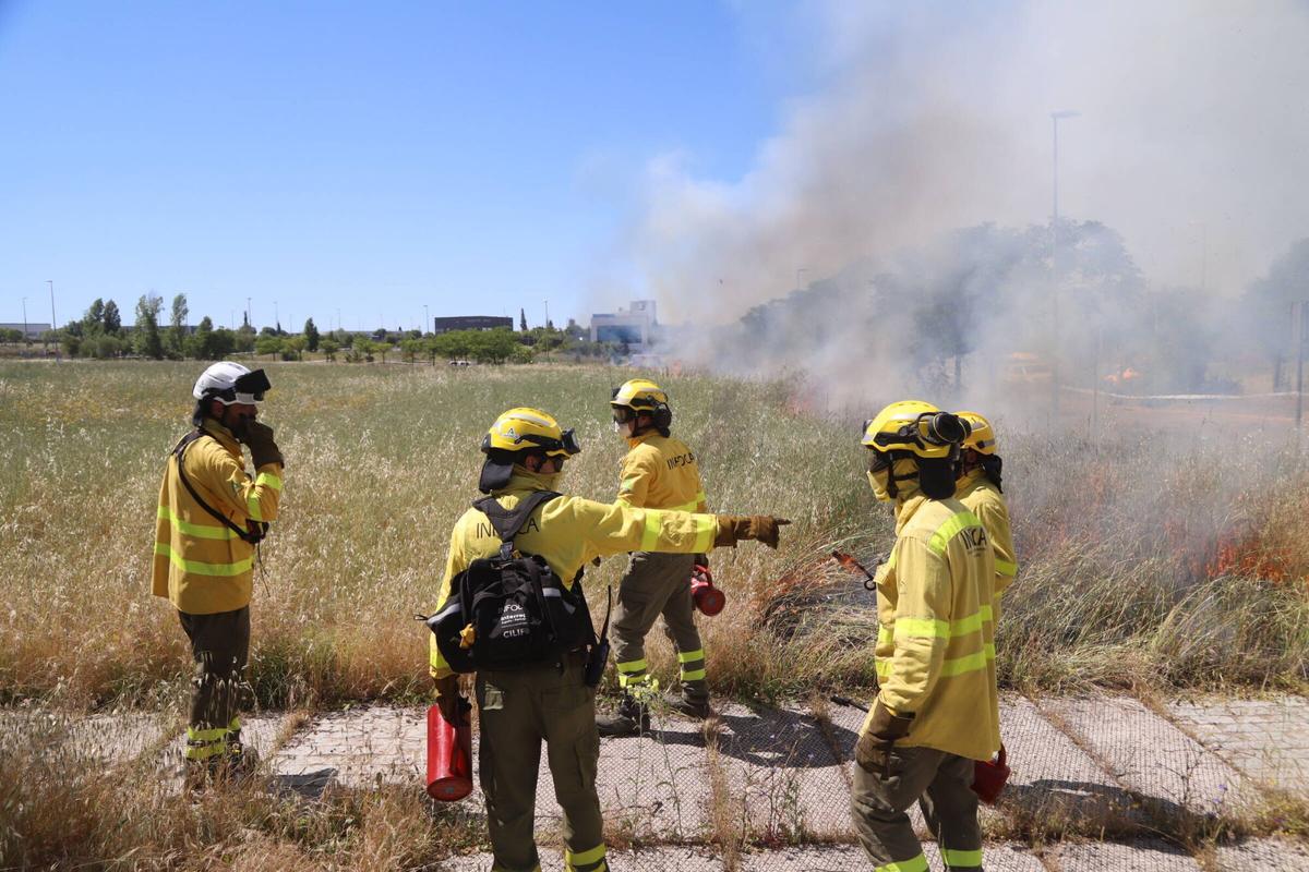 Fuego controlado en Las Quemadas y Rabanales