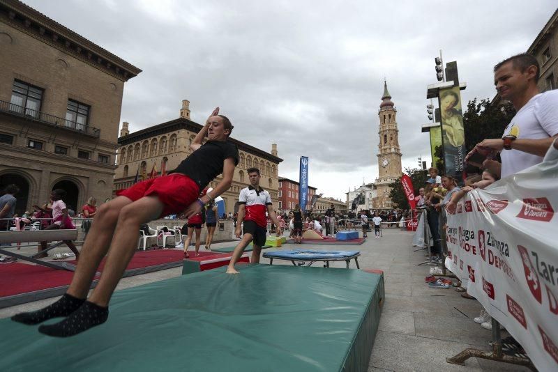 Deporte en la calle en la Plaza del Pilar