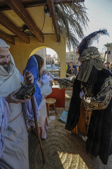 Los Reyes Magos en el Belén Viviente de Elche