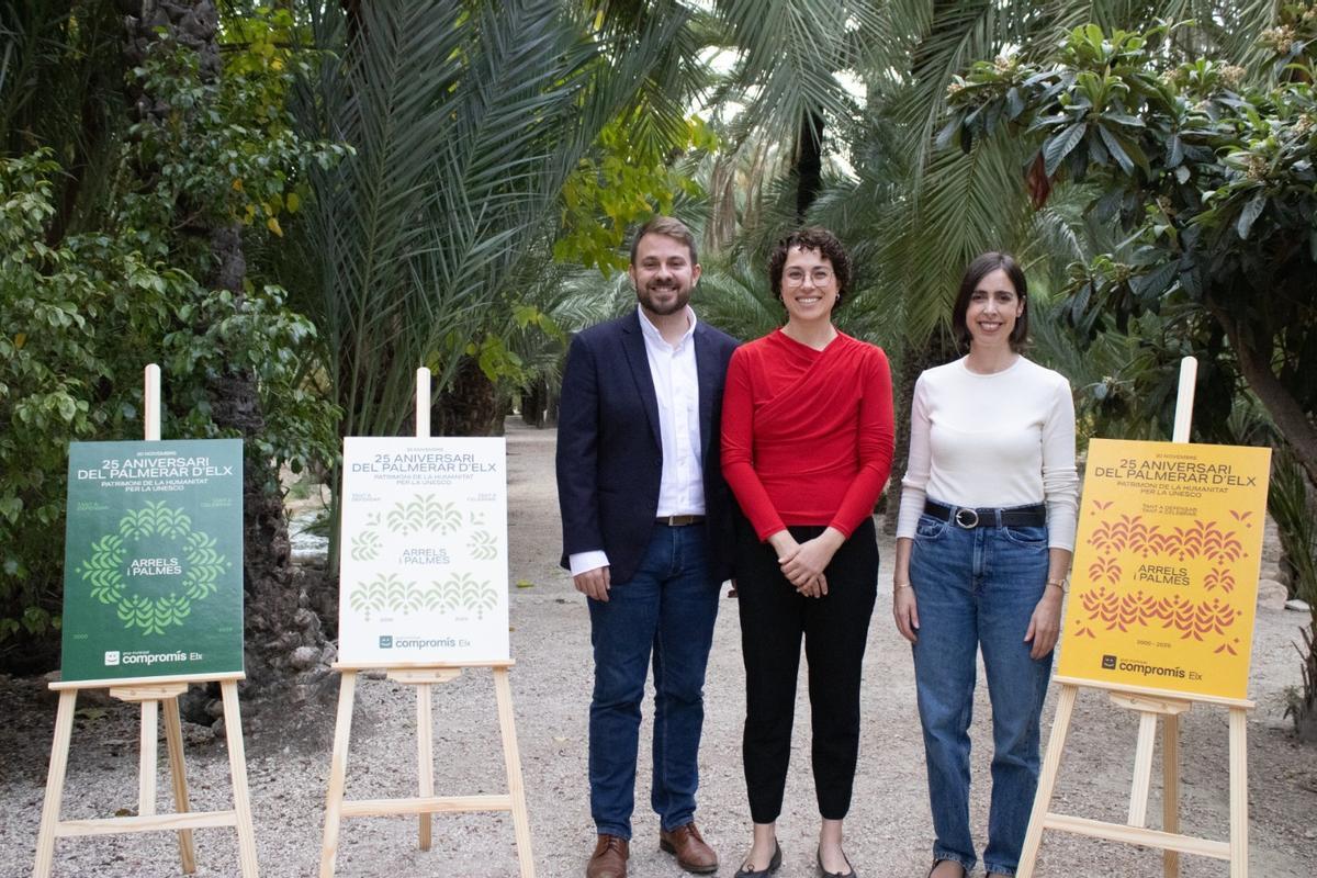 La presentación de la campaña de Compromís por el Palmeral de Elche